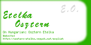 etelka osztern business card